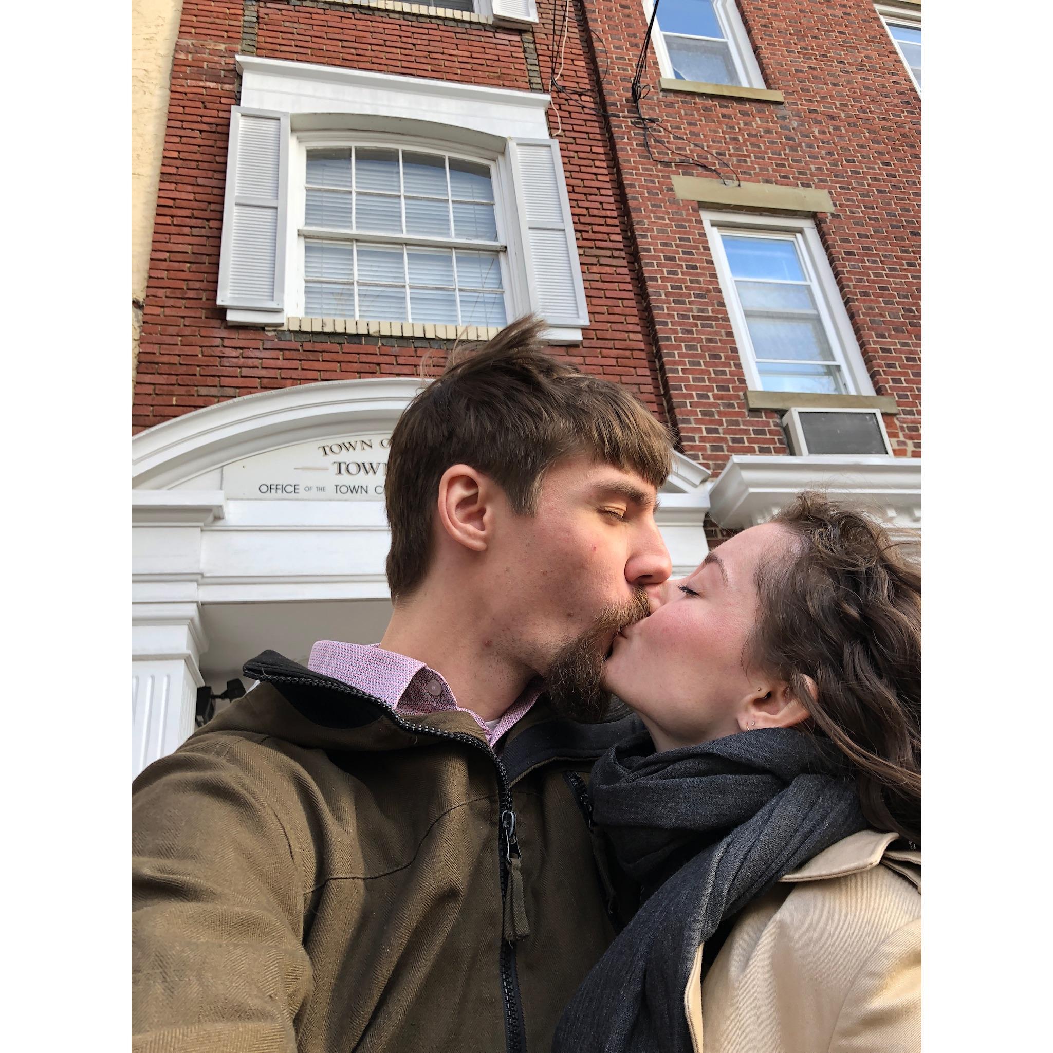 Our November Nuptials. Getting our marriage license.