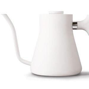 Stovetop Pour-Over Coffee and Tea Kettle, Matte White