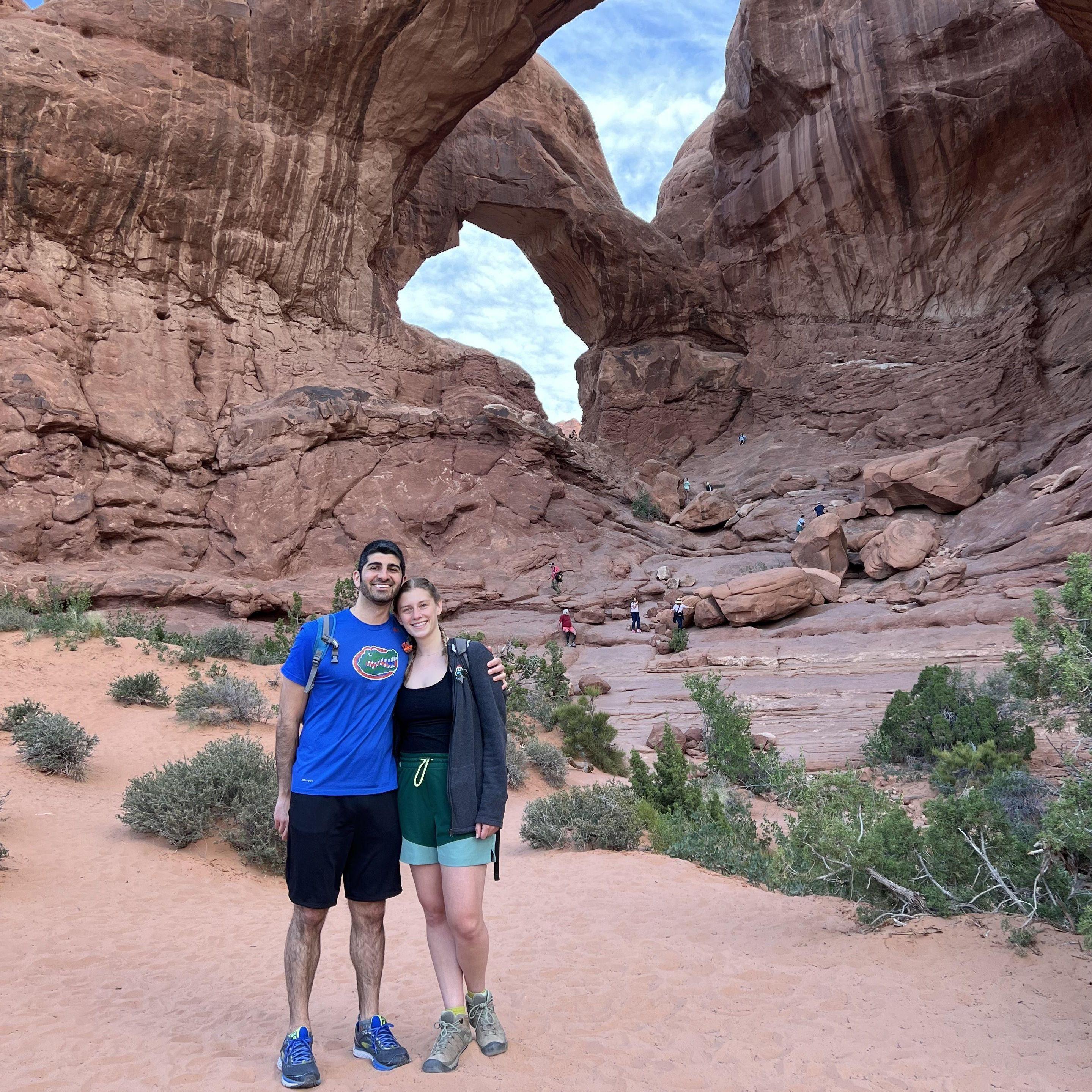 Arches National Park - our first hiking trip together!