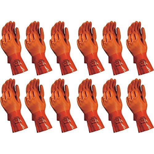 12 Pack Showa Atlas 620 Vinylove 12" Double Dipped Gloves - Large