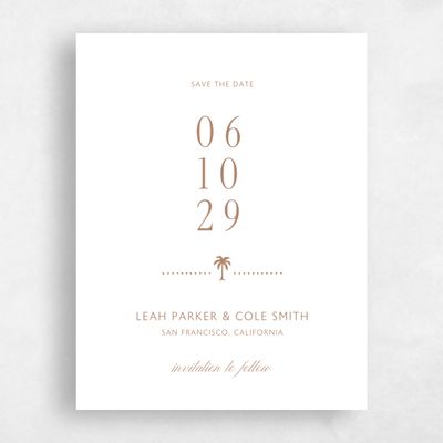 Camel, White Wedding Save the Date - Passage Portrait