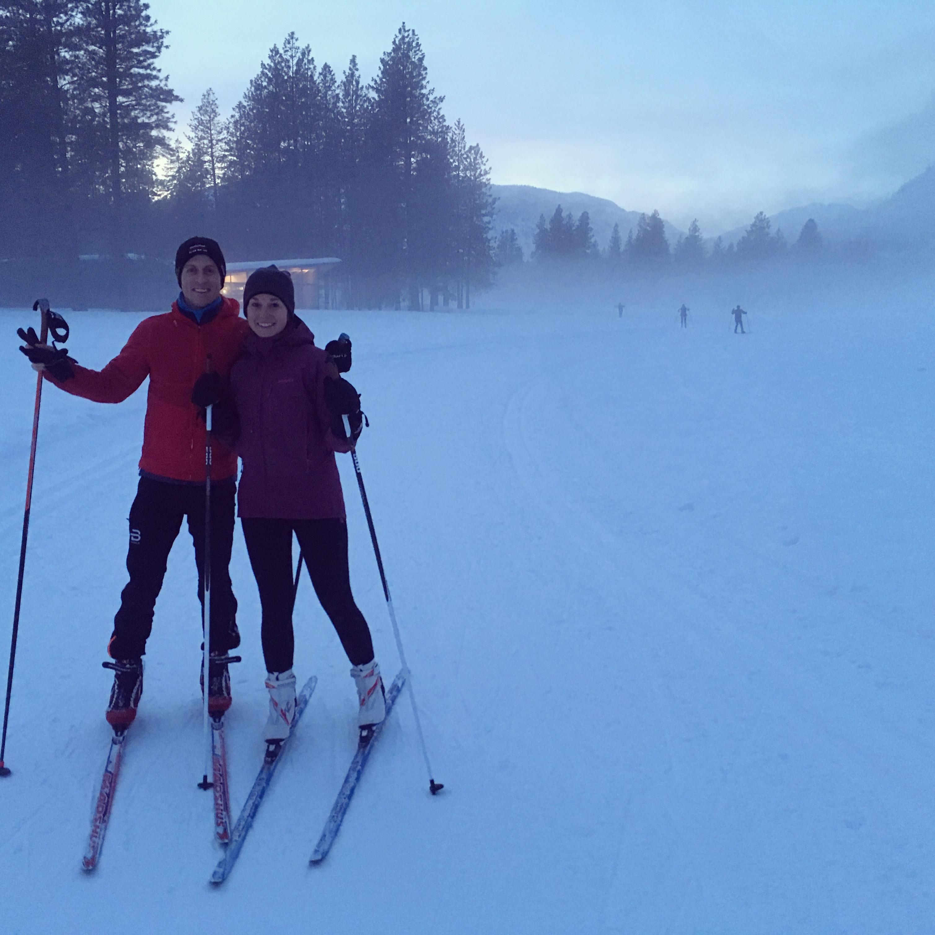 Foggy XC ski in Mazama