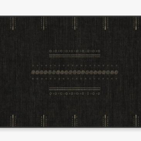 3’ x 5’ doormat Milos Black Rug | Ruggable