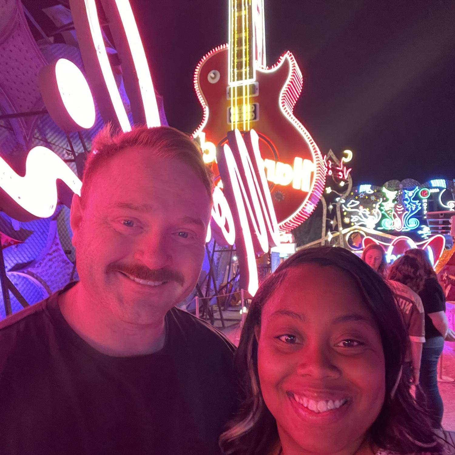 Visiting the neon lights museum