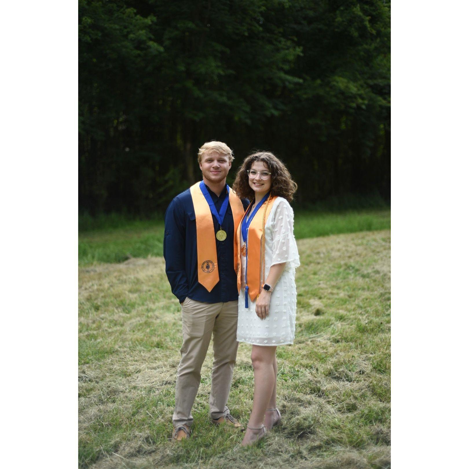Wayne Community College Graduation! Jackson graduated with an Associate in Business Administration. Anna graduated with an Associate in Art. 5/10/2024