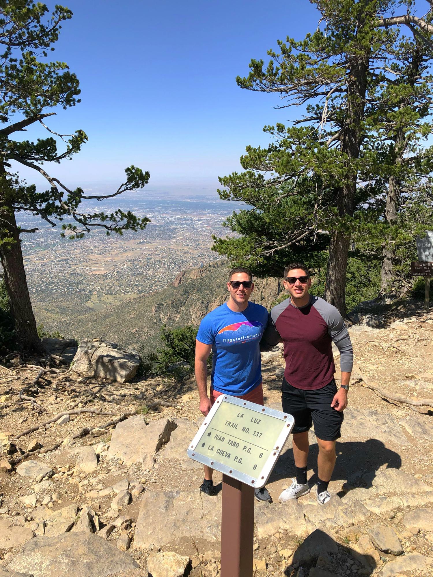 Hiking the Sandia mountains in Santa Fe