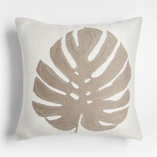 Monstera Outdoor Throw Pillow