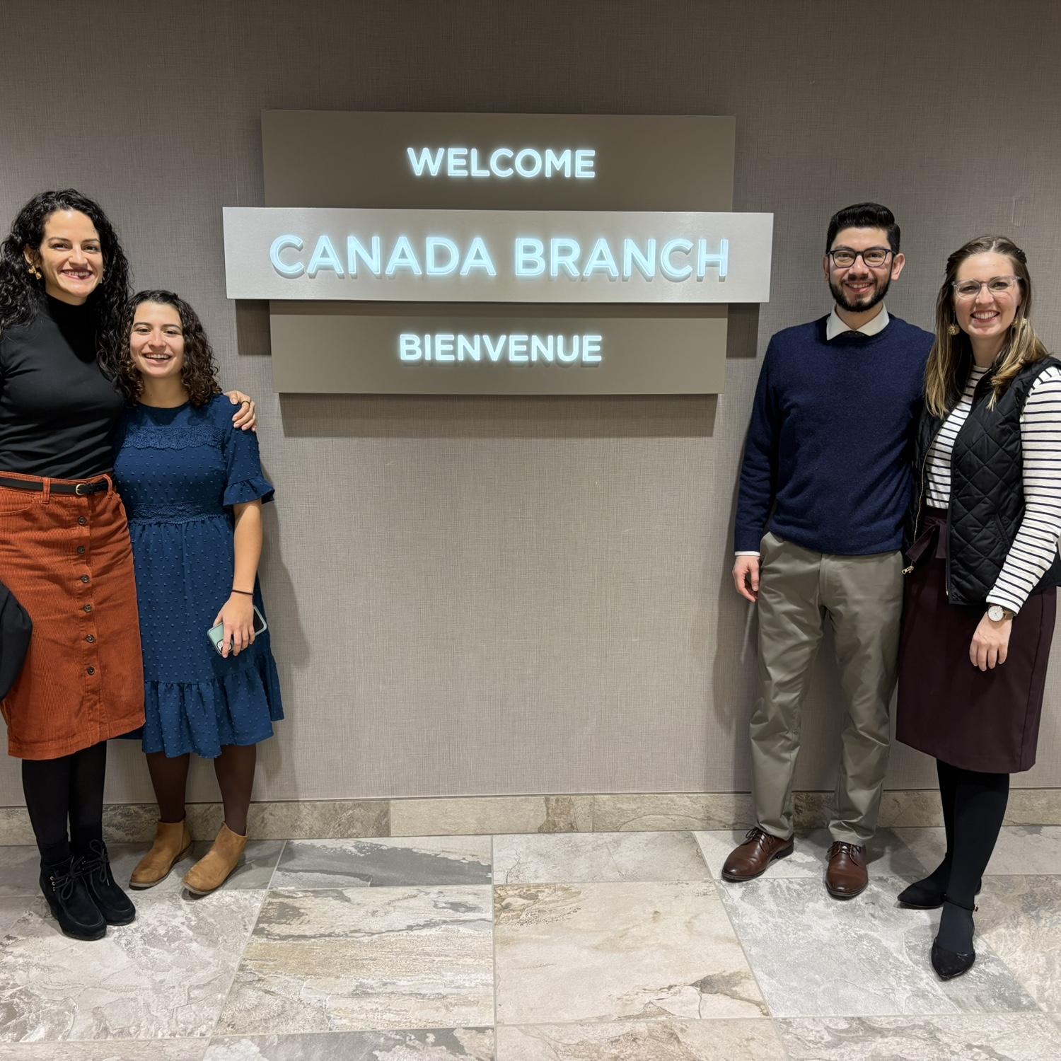 Trip to Canada branch with Melissa and Jess