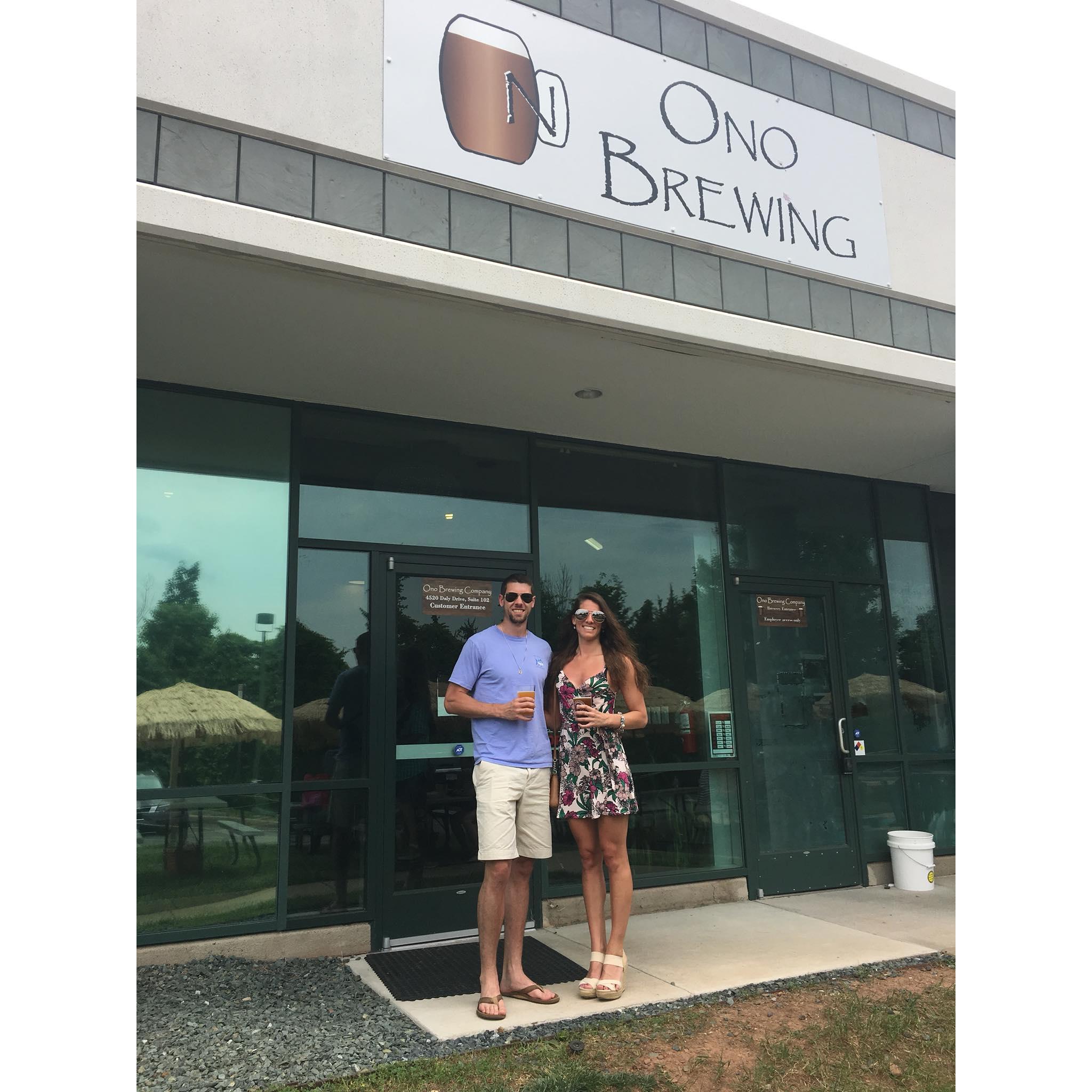 The last time at one of our favorite breweries in Fairfax, VA before moving to St. Pete!