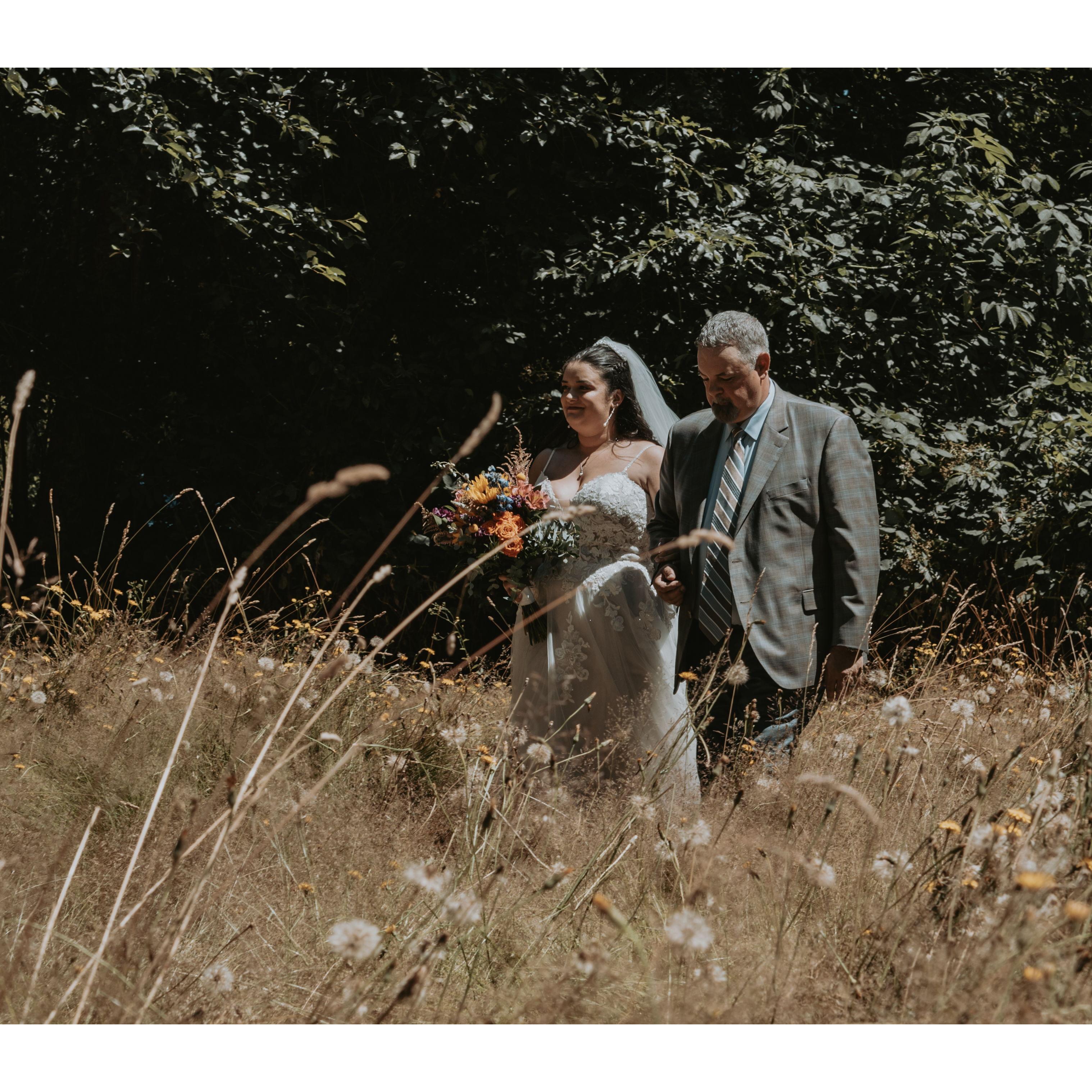 Walk down the aisle with dad!