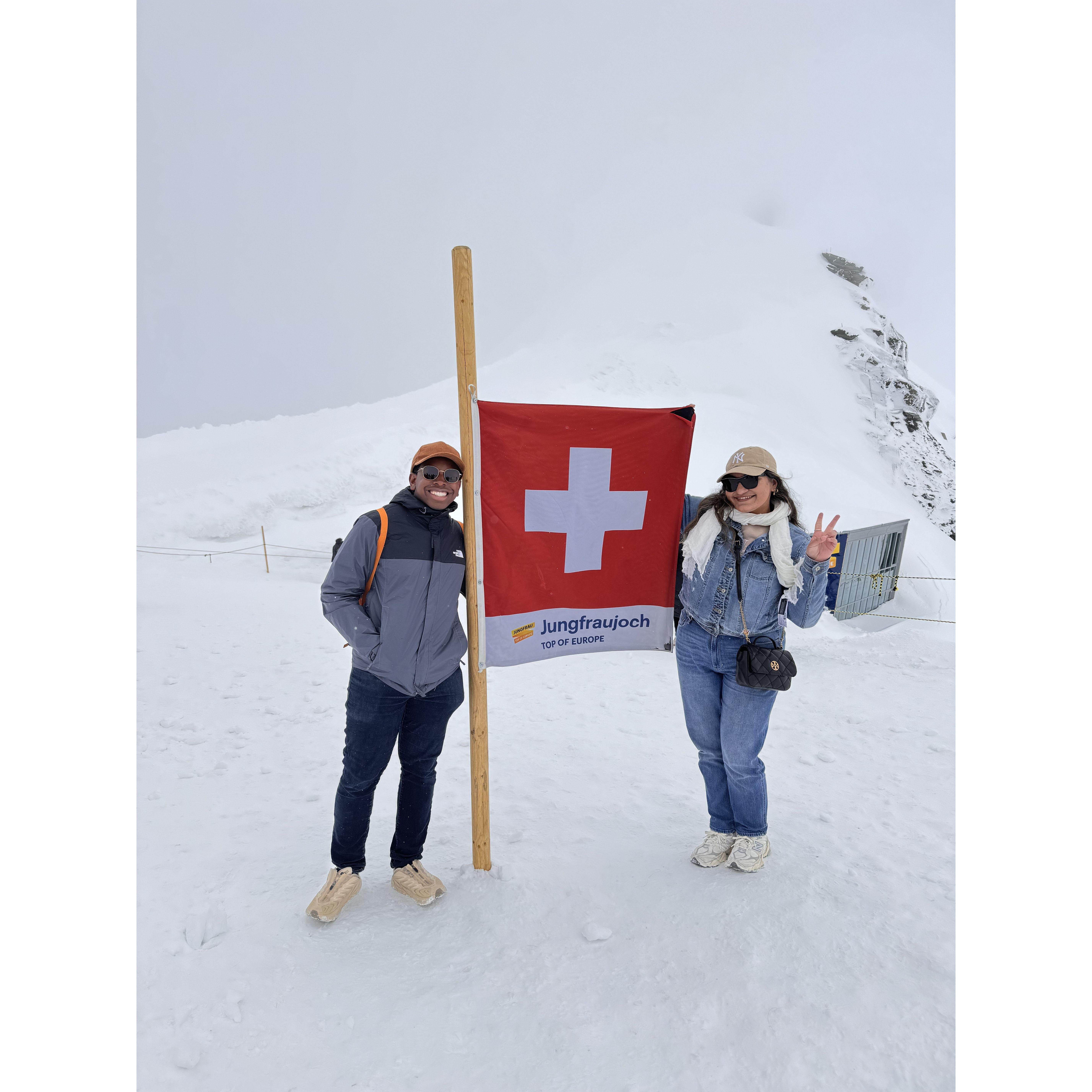 visiting the top of Europe!