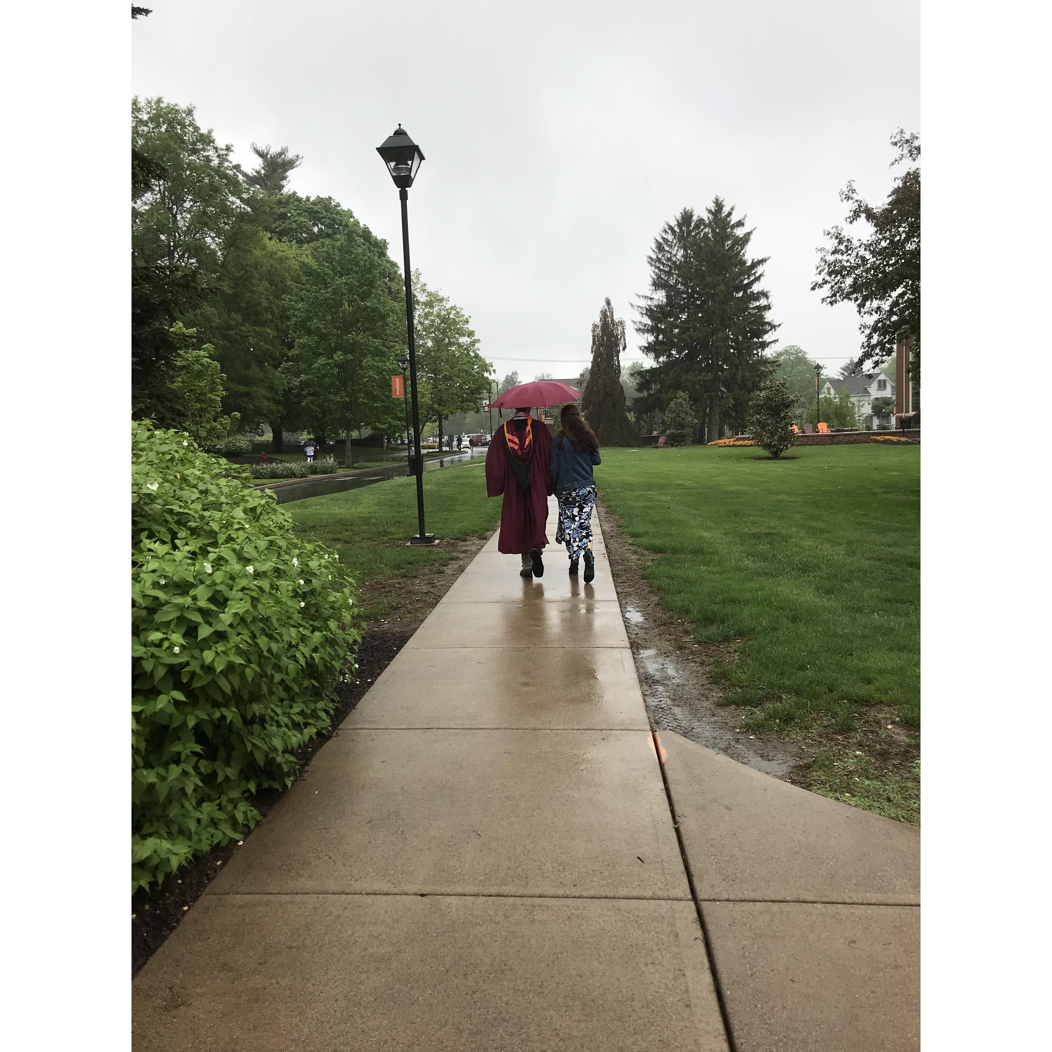 Jonah's graduation from Susquehanna University.