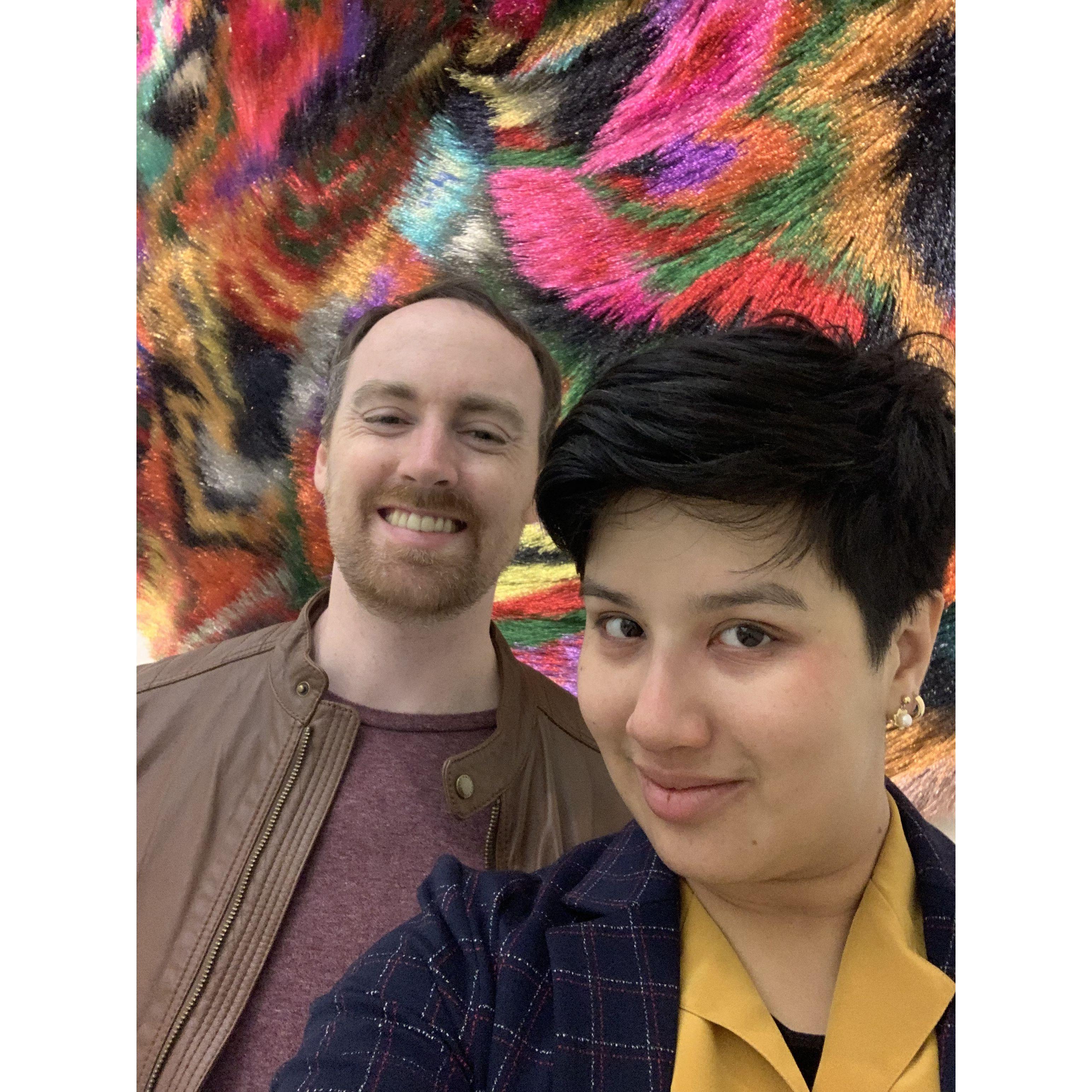 At the Guggenheim Museum in NYC