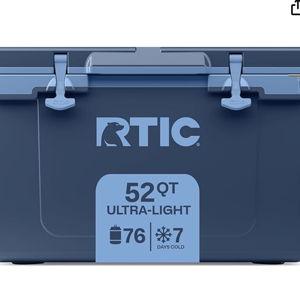 RTIC Ultra-Light 52 Quart Hard Cooler in Navy and Denim