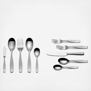 Satin Loft 65-Piece Flatware Set, Service for 12