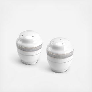 Platinum Crown Salt & Pepper Shakers