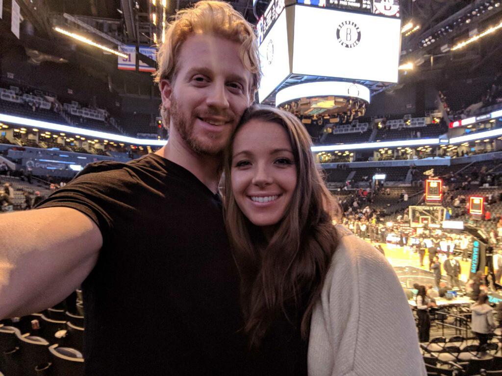 Dan’s 28th Bday at a Nets game