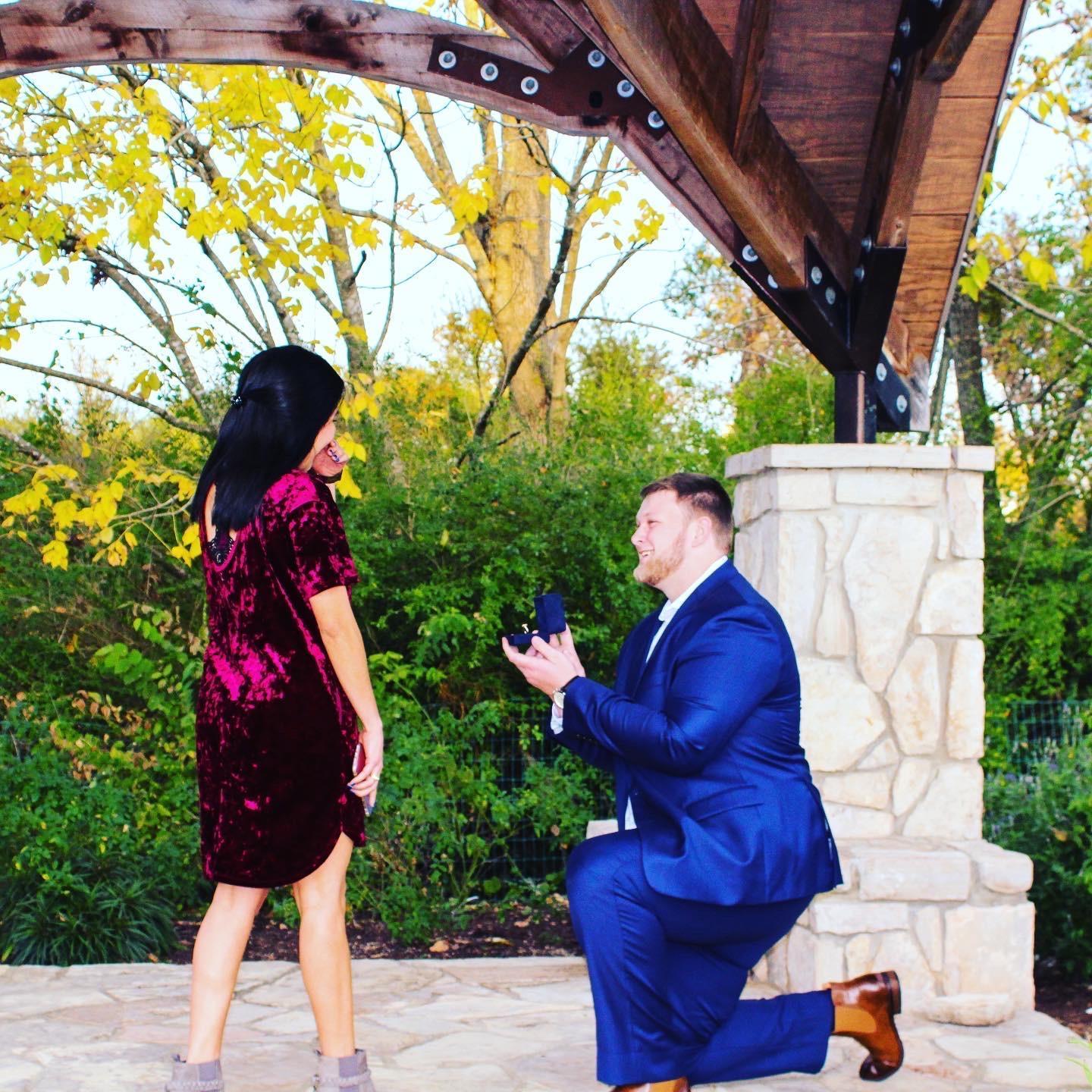The moment Kaitlin said yes