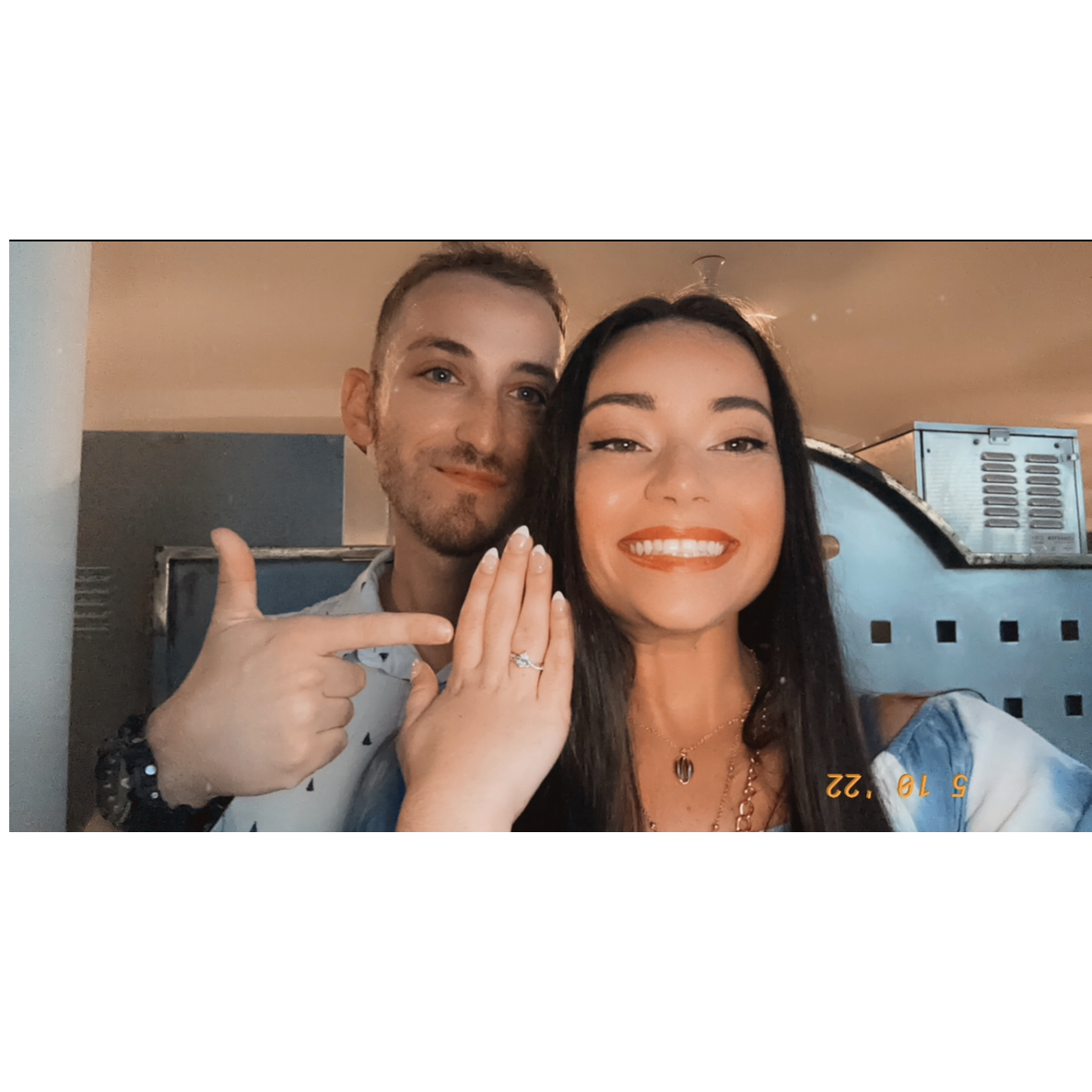 First picture after getting engaged