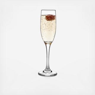 Claret Champagne Flute, Set of 8