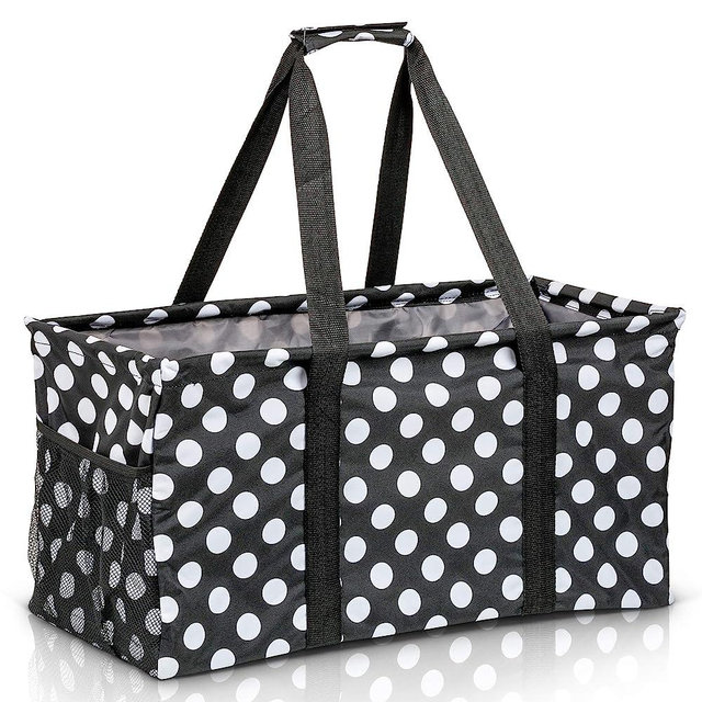 Extra Large Utility Tote Bag - Oversized Collapsible Pool Beach Canvas Basket