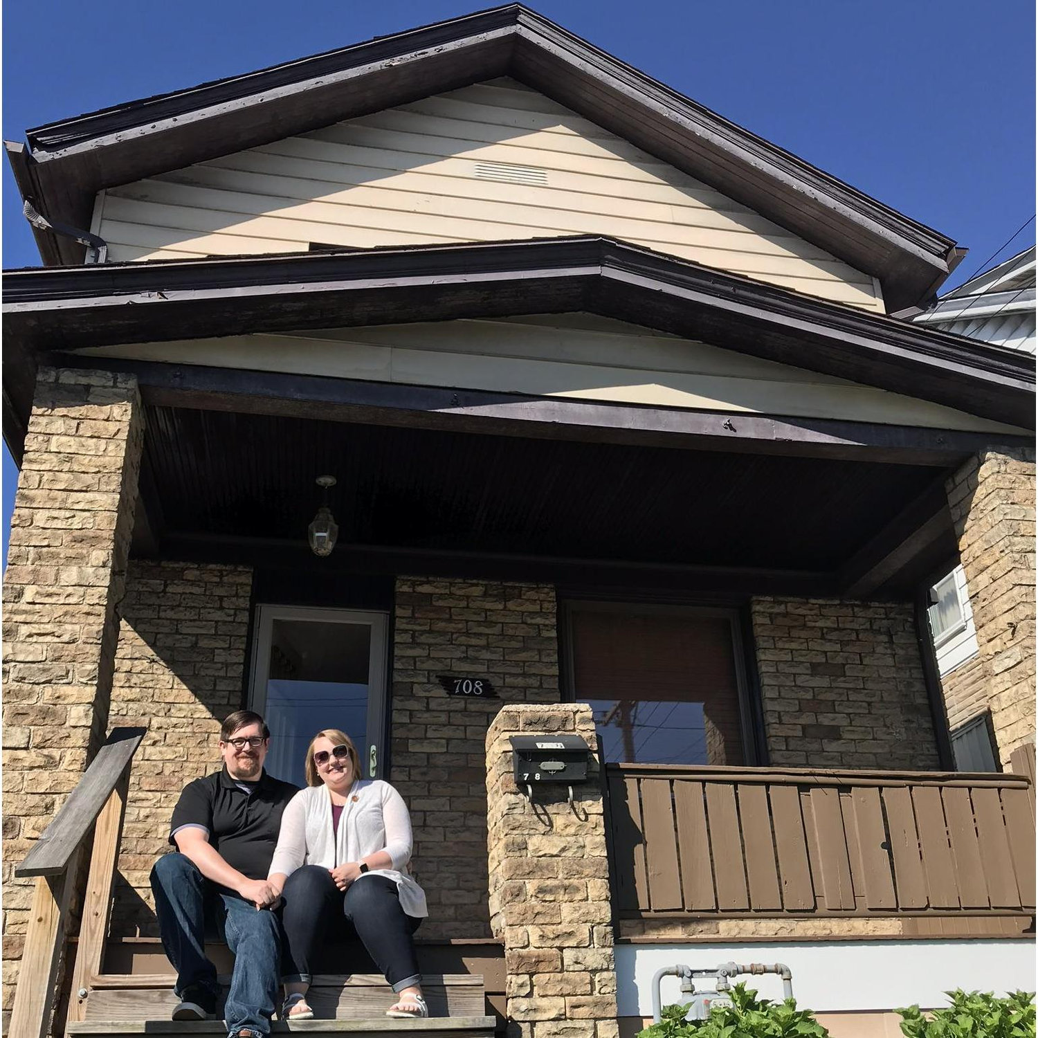 Our house, in the middle of our street!