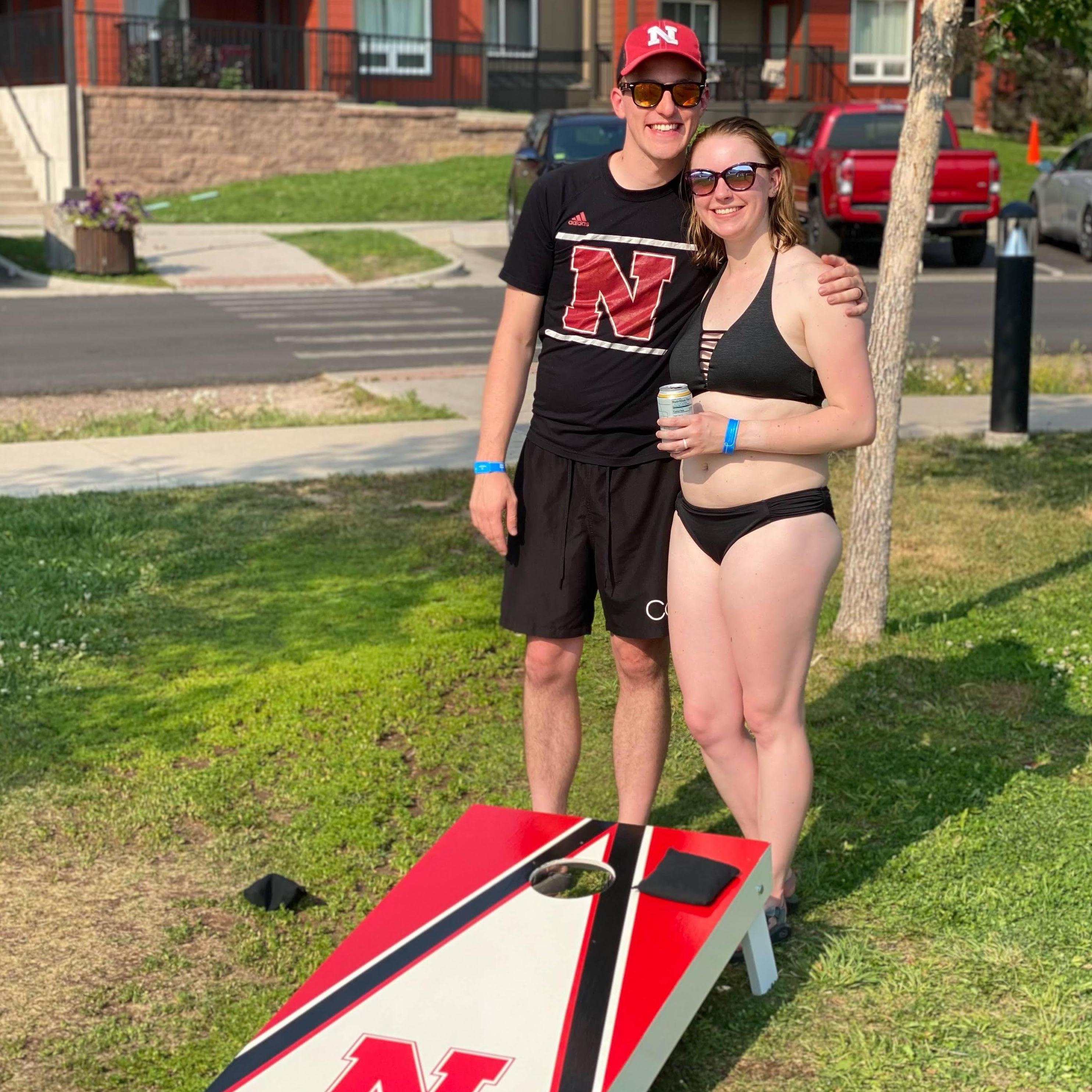 Cornhole on vacation in Colorado