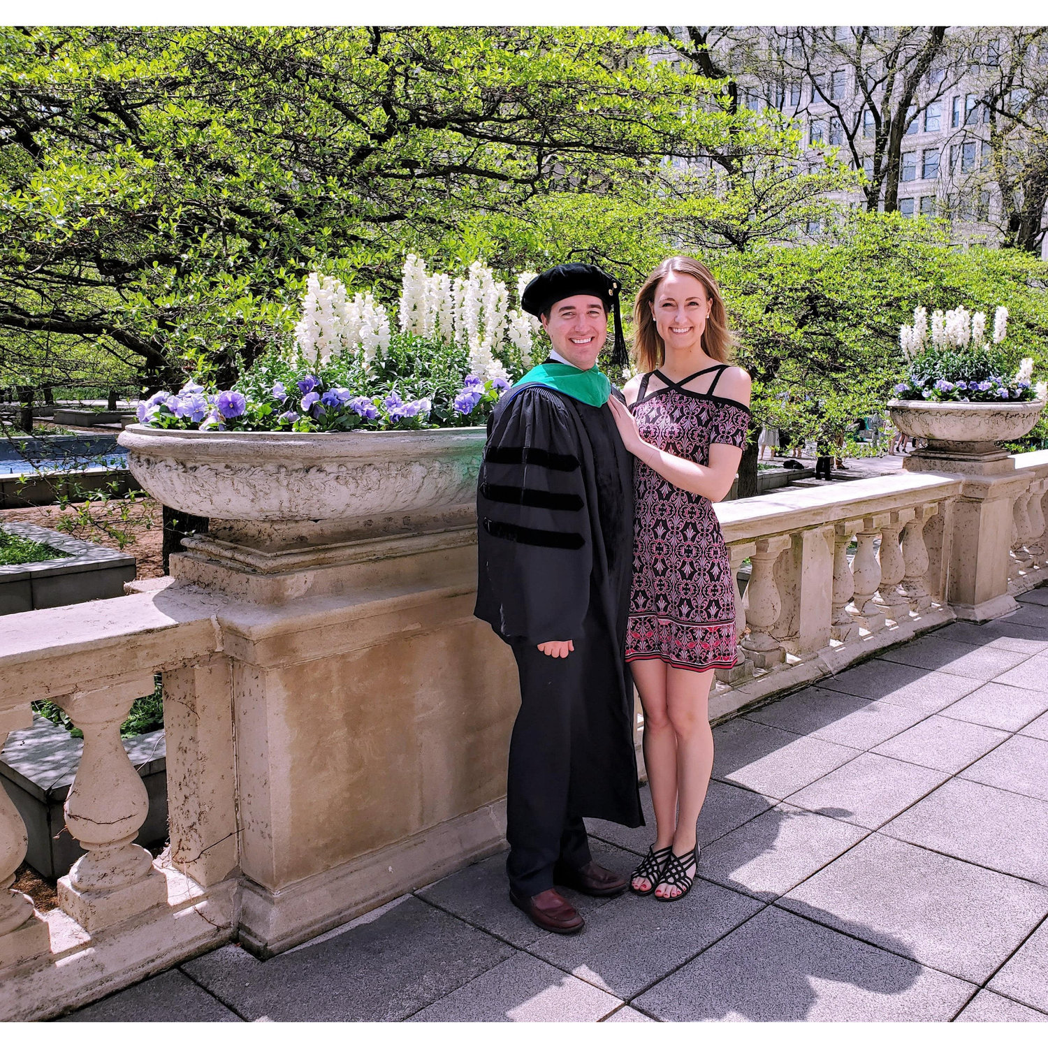 Joel graduating from the Illinois College of Optometry - 05/2019