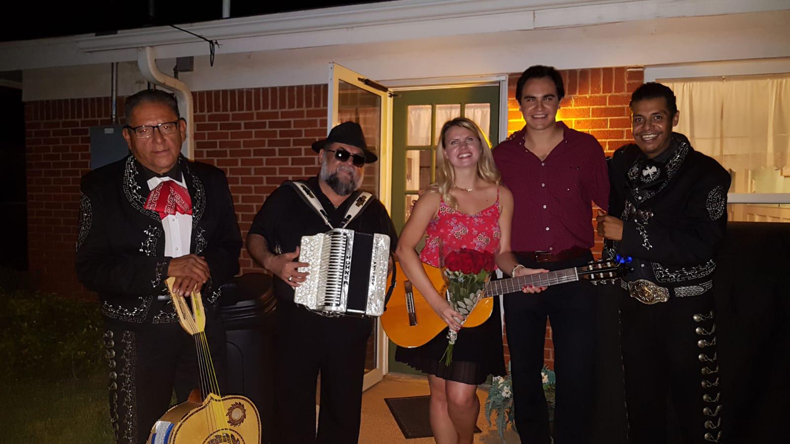 Second Year Anniversary- Vicente surprised me with a Mariachi Band!