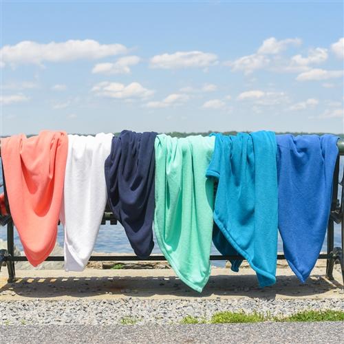 Peaceful Touch Fleece Throws- Olive or Navy