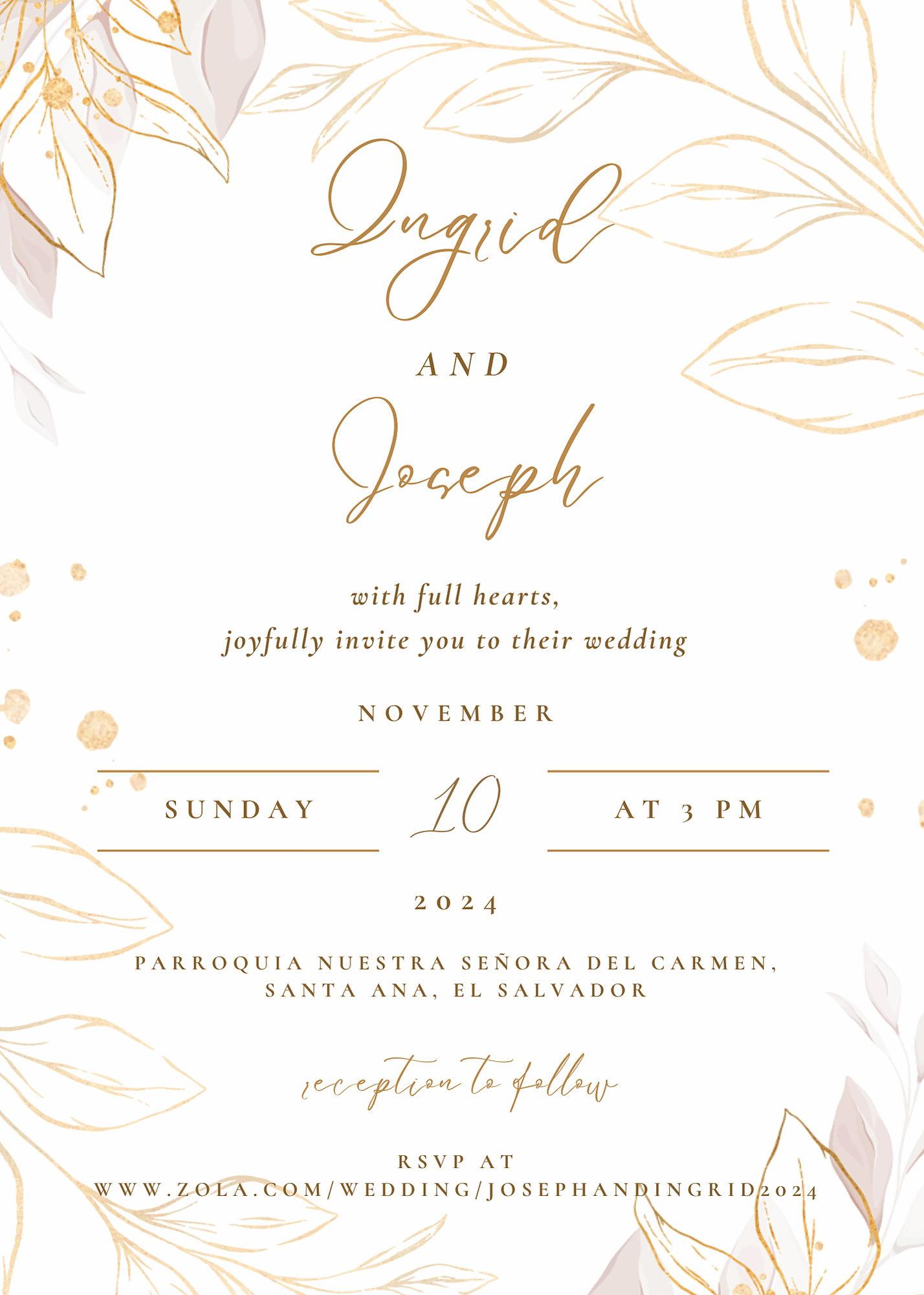 The Wedding Website of Ingrid Mejia and Joseph Rodriguez