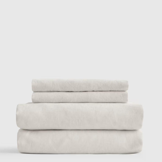 European Linen Sheet Set - Queen (Sand)