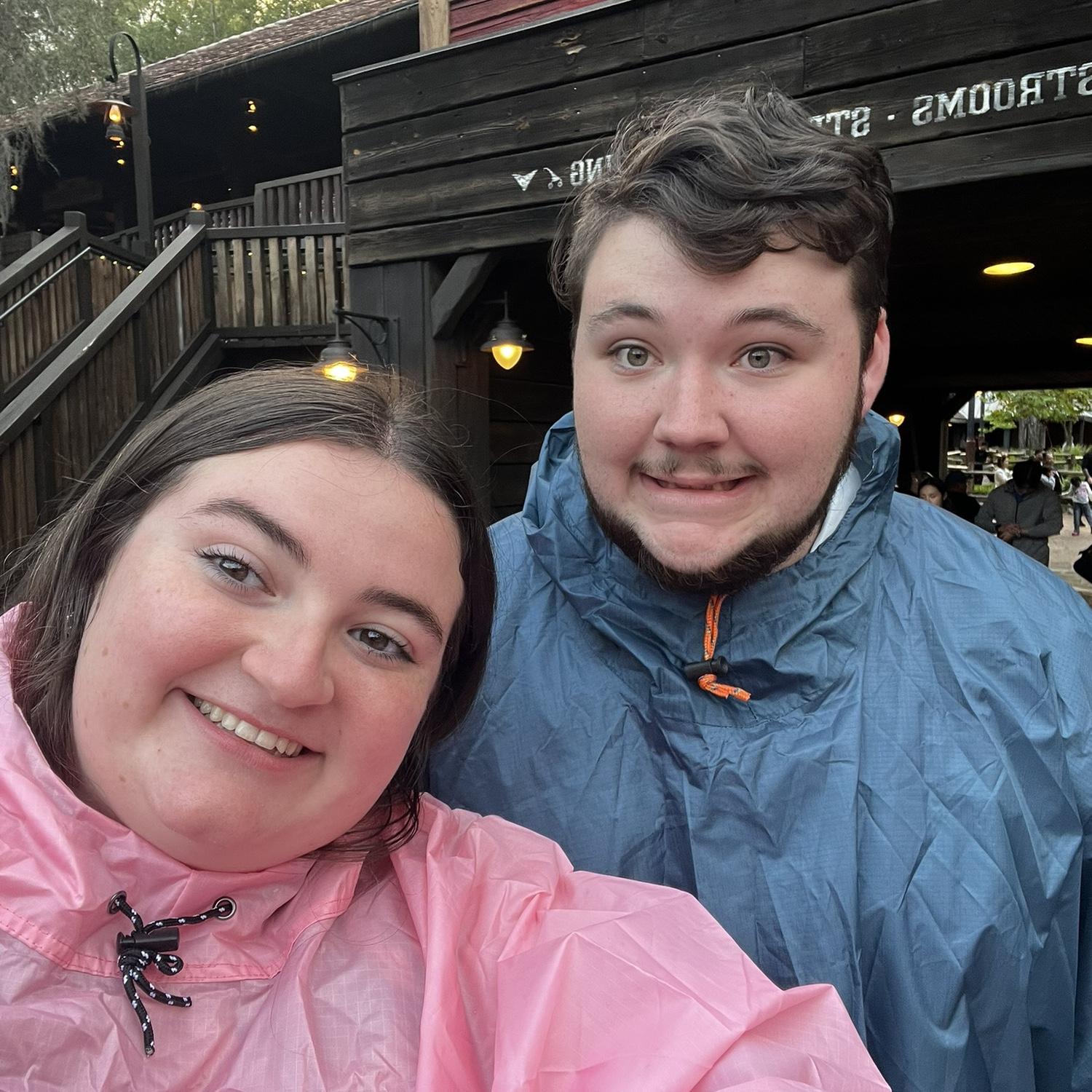 Us going on Tiana's Bayou Adventure :)