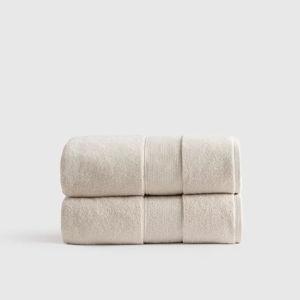 Classic Organic Turkish Cotton Bath Towel (Set of 2) - Oat