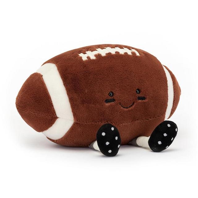 Jellycat Amuseables Football Stuffed Toy, 11 inches - Football Plush Gift for Sports Fans