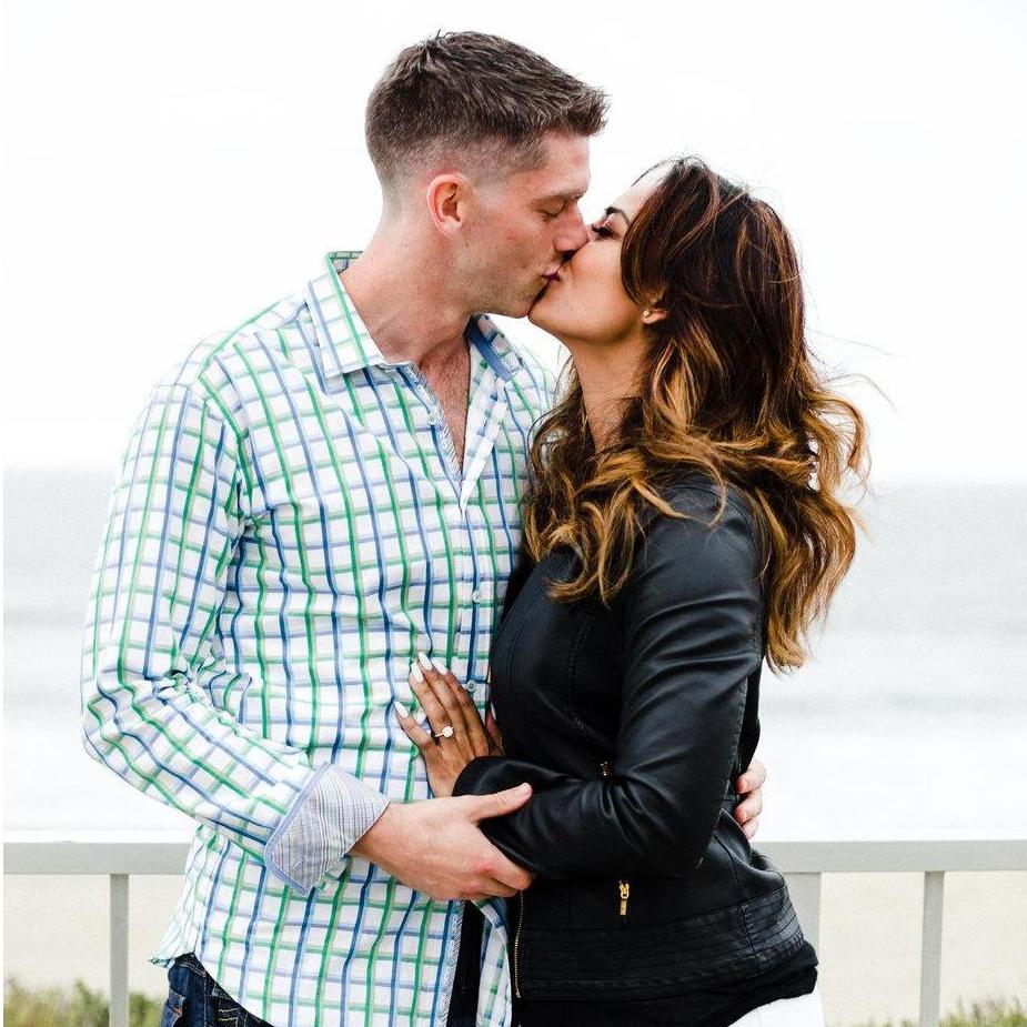 The day he proposed and I said yes!