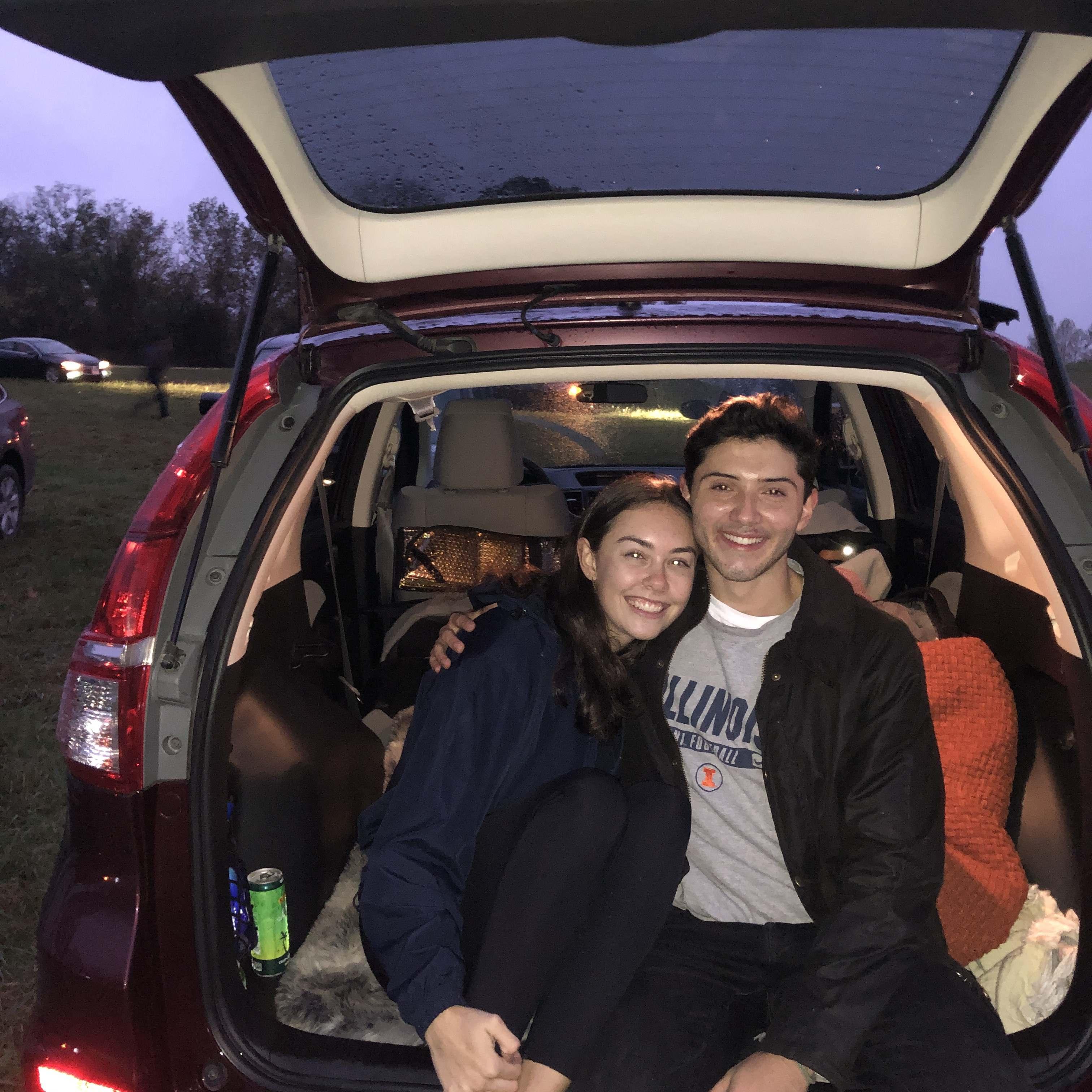Drive-in concert for Colony House in Nashville.