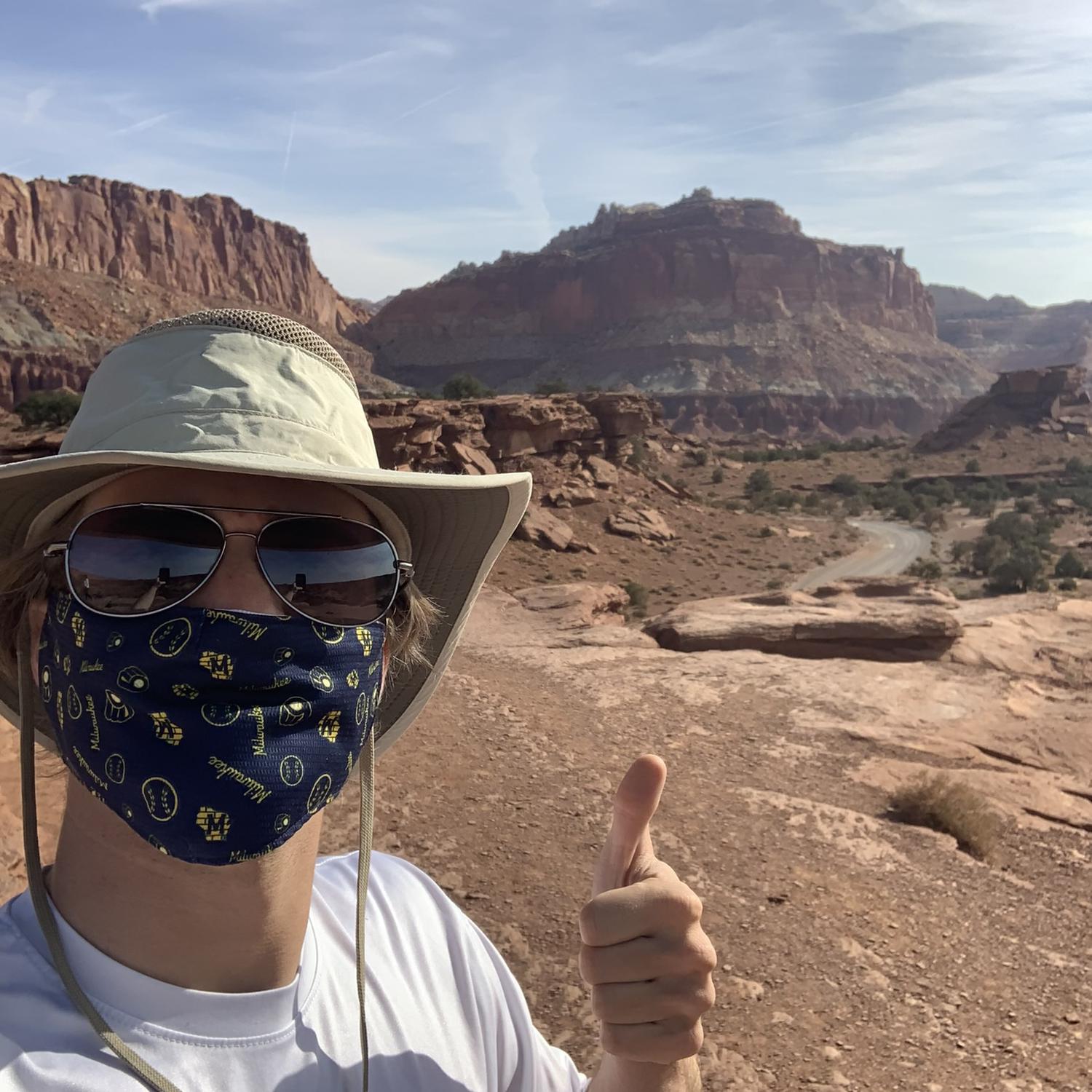 Stephen confirming Capitol Reef NP is super neat!