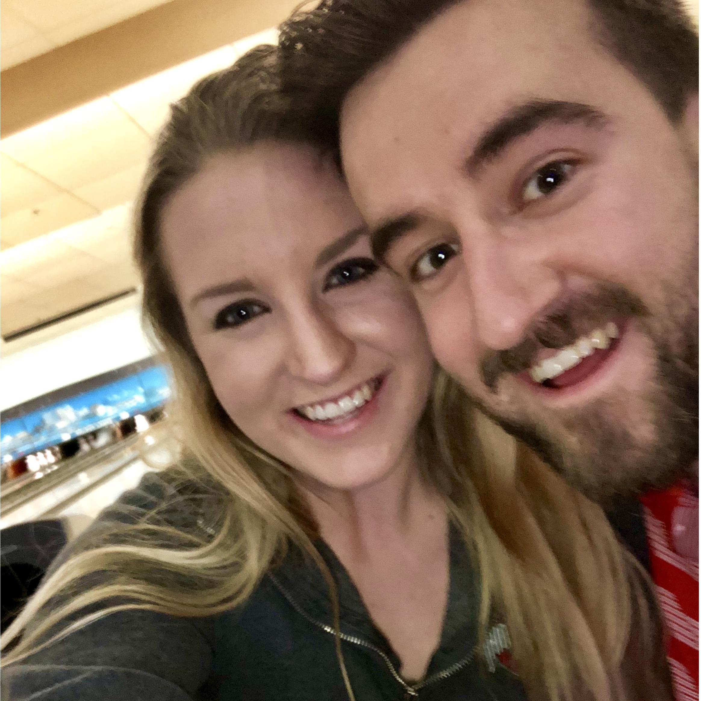 One of many, many bowling dates