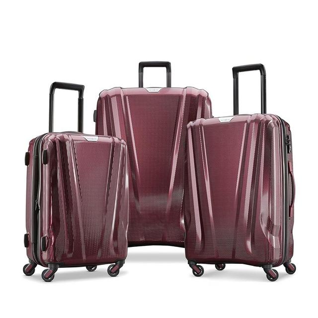 Samsonite Swerv DLX Spinner, Aubergine, 3-Piece Set (CO/M/L)