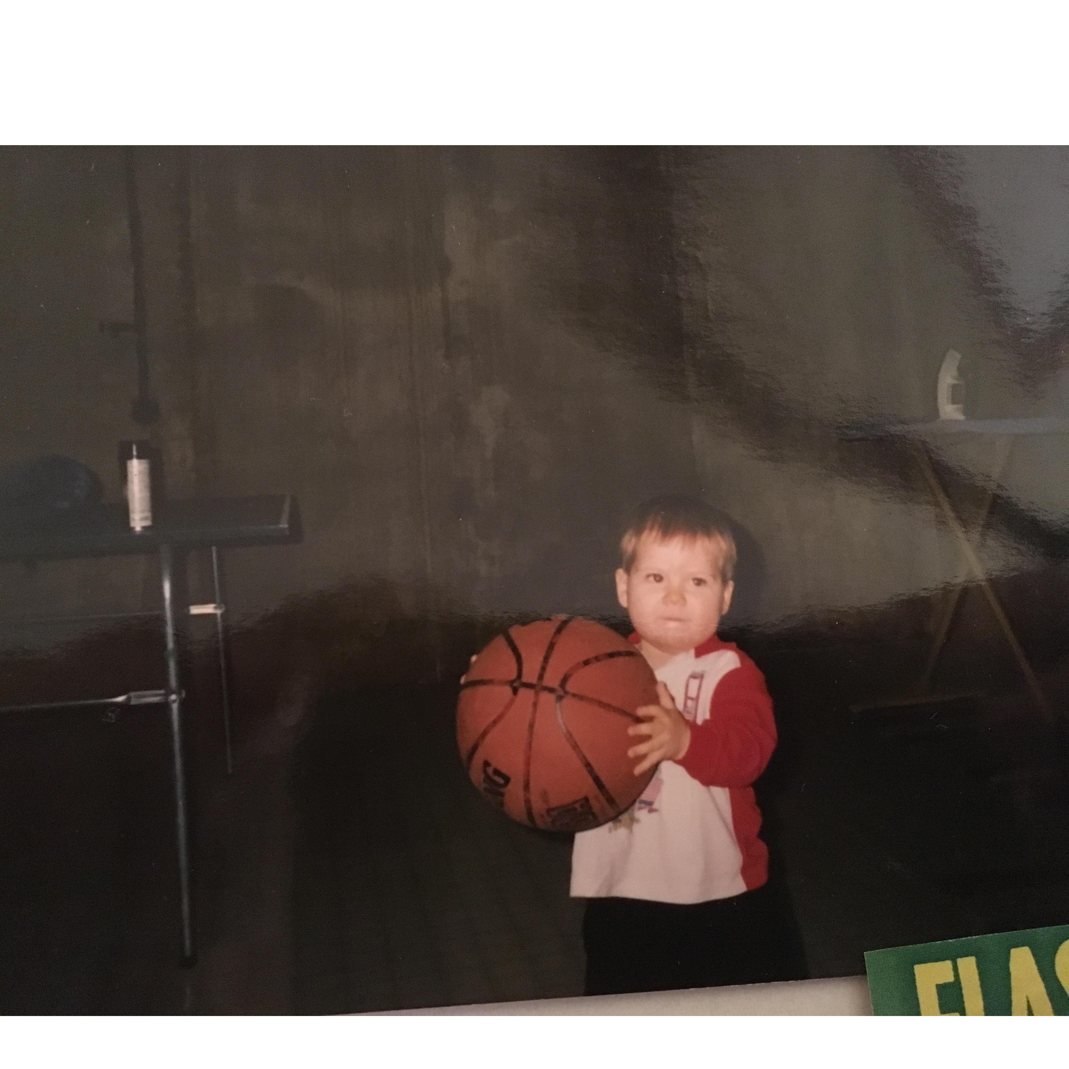 Baby Ben always loved basketball!