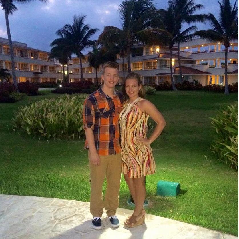 One of our first vacations to Mexico.