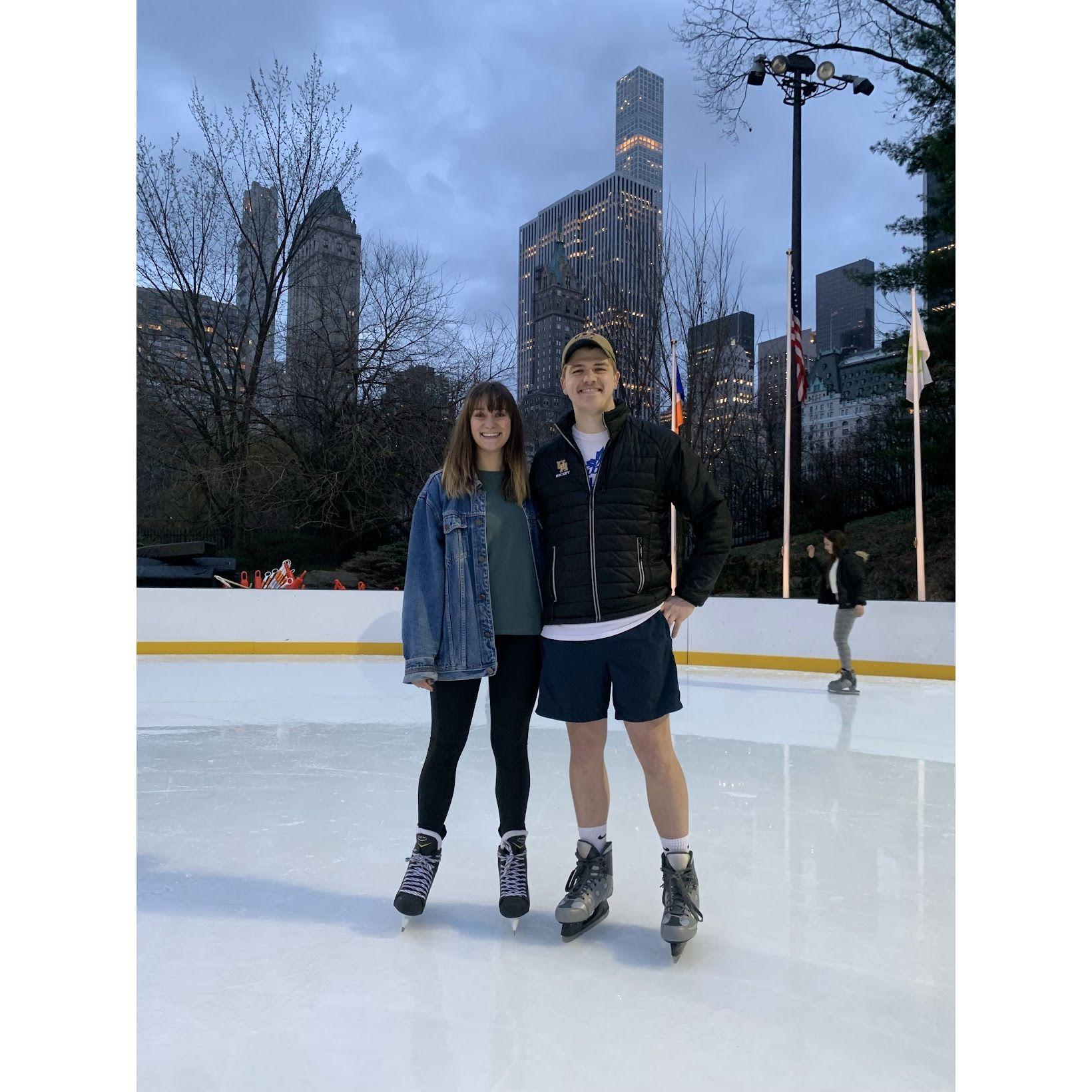 April 2021 - We went ice skating in Central Park