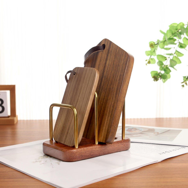 Fathers Day Gift,Wooden Cutting Board Stand-Utensil Holder,Kitchen Drying Organizer Rack,Housewarming Hostess,Anniversary Gift for Her