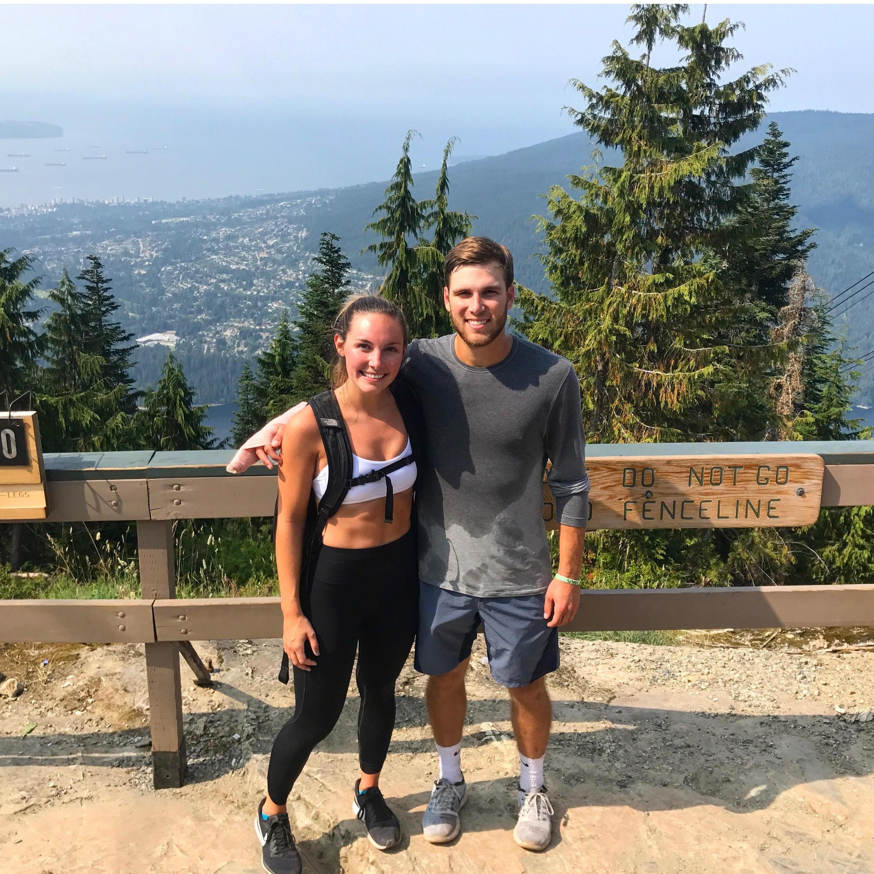 Cullen complained the entire hike up to the top of the Grouse Grind.