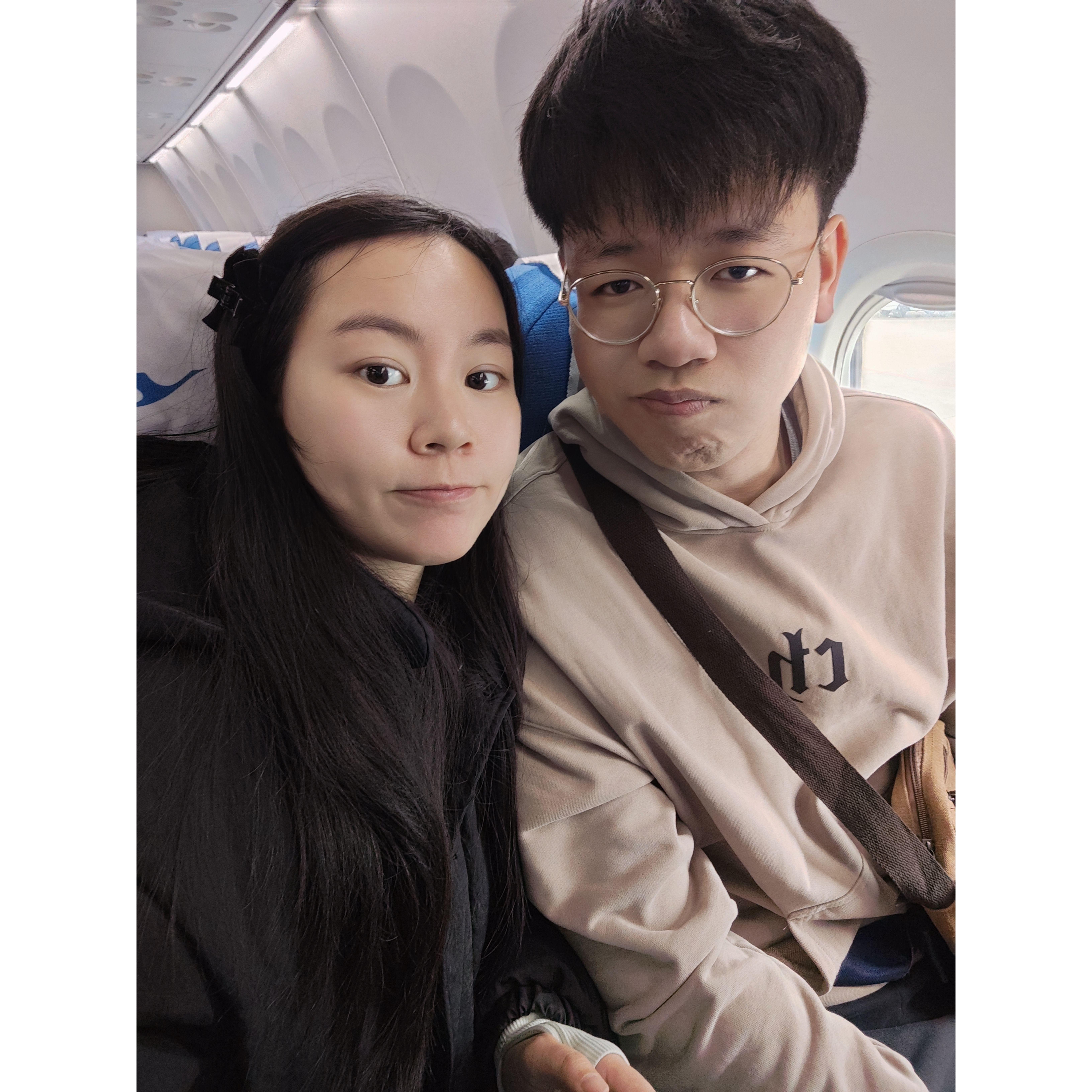On our way to Chongqing! Our first trip together~
