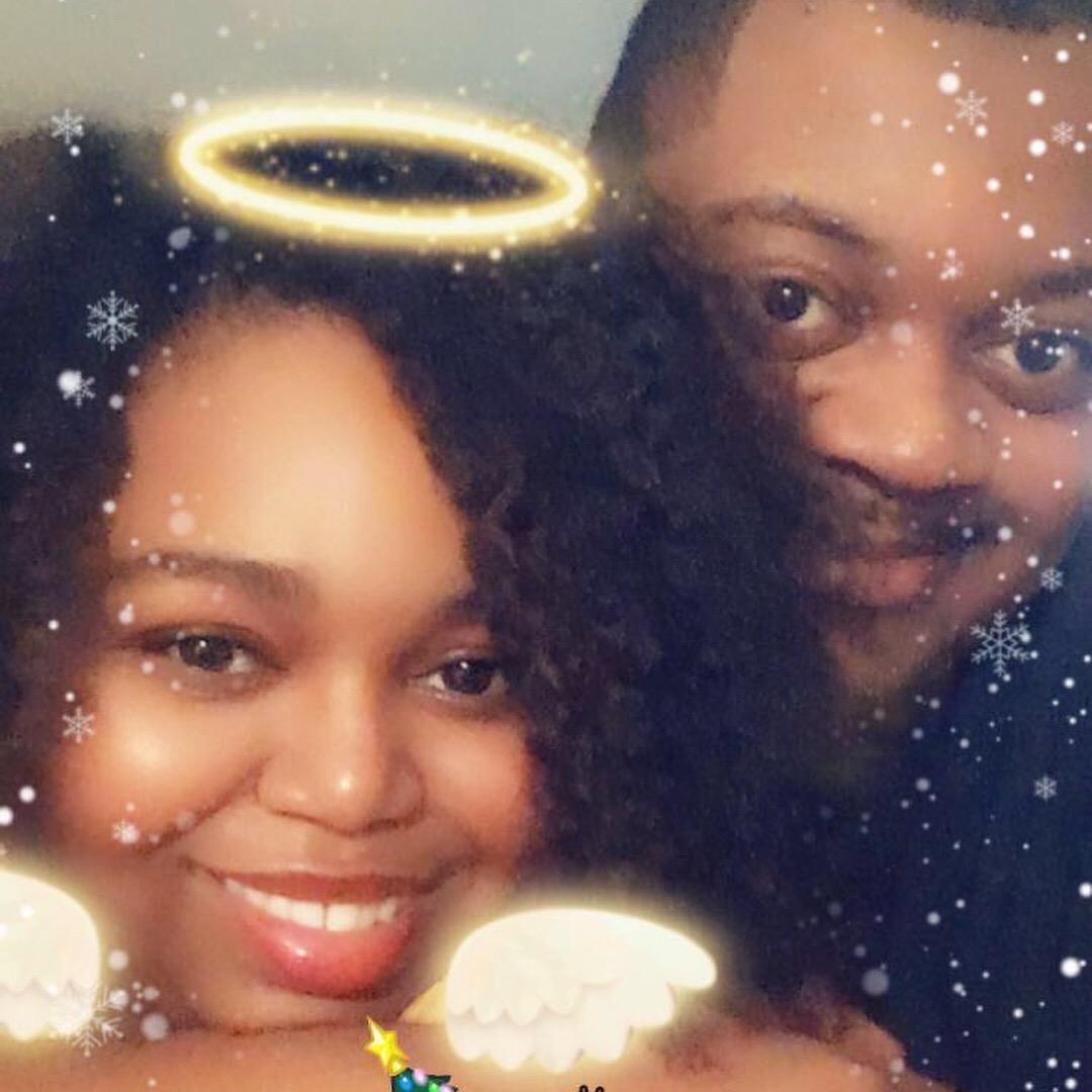 Our first Christmas as a couple in 2017.