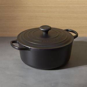 Le Creuset ® Signature 5.5-Qt. Round Licorice Dutch Oven with Lid