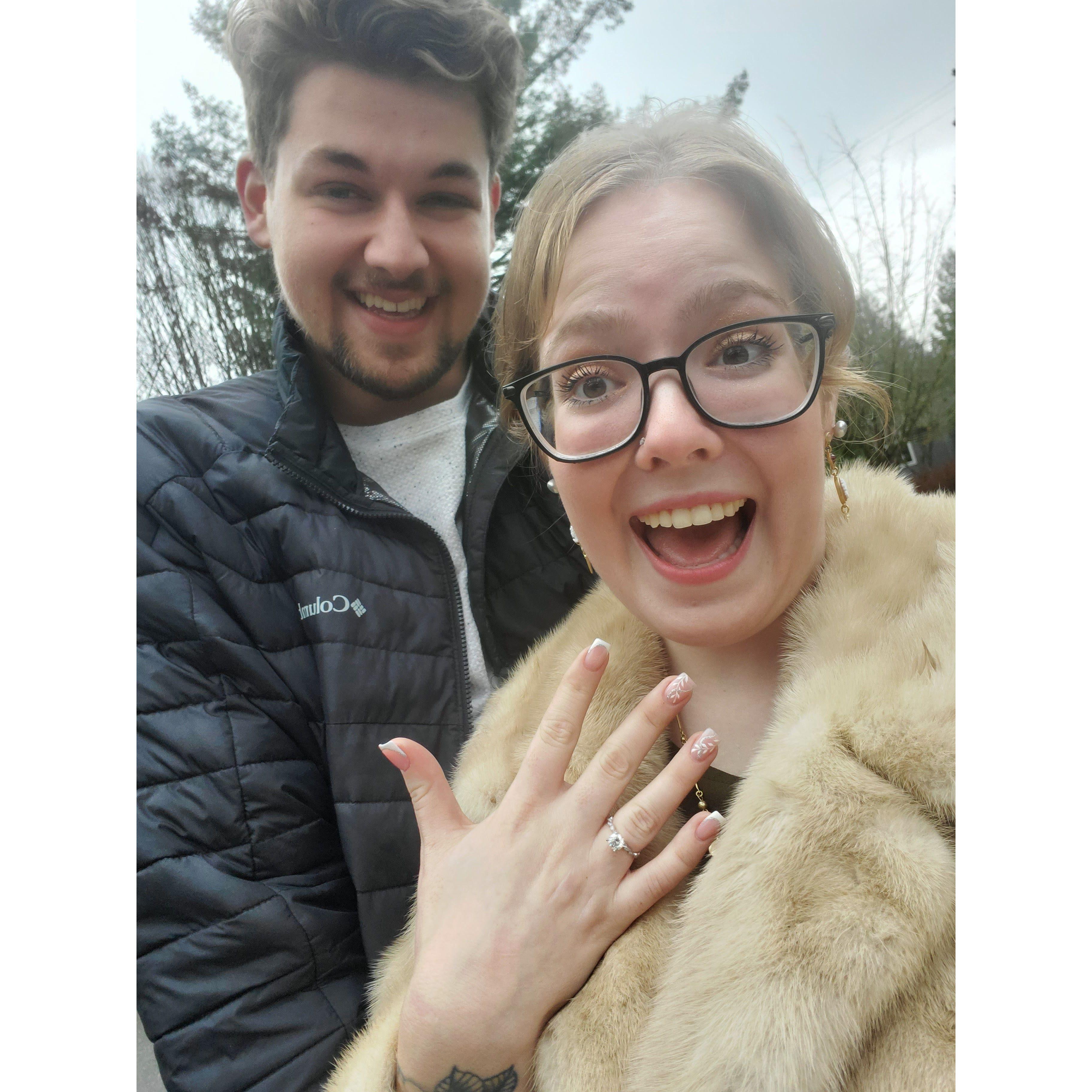 This is the day we got engaged. It was so special, and we chose not to document the moment with photos so we could enjoy each other's presence more.