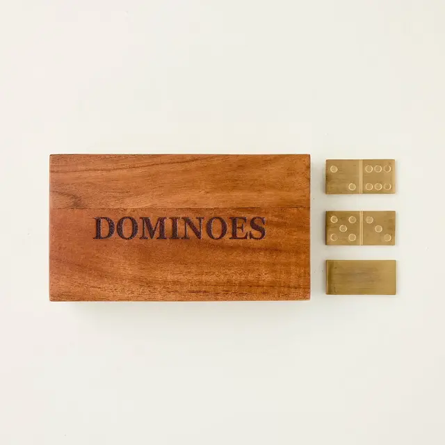Wood and Brass Dominoes - Hearth & Hand™ with Magnolia